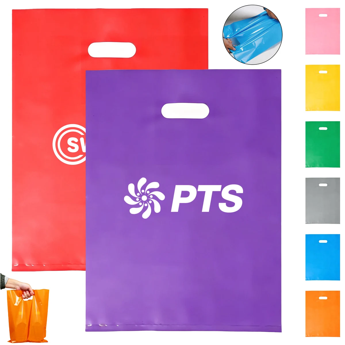 Die Cut PE Handle Bag 1