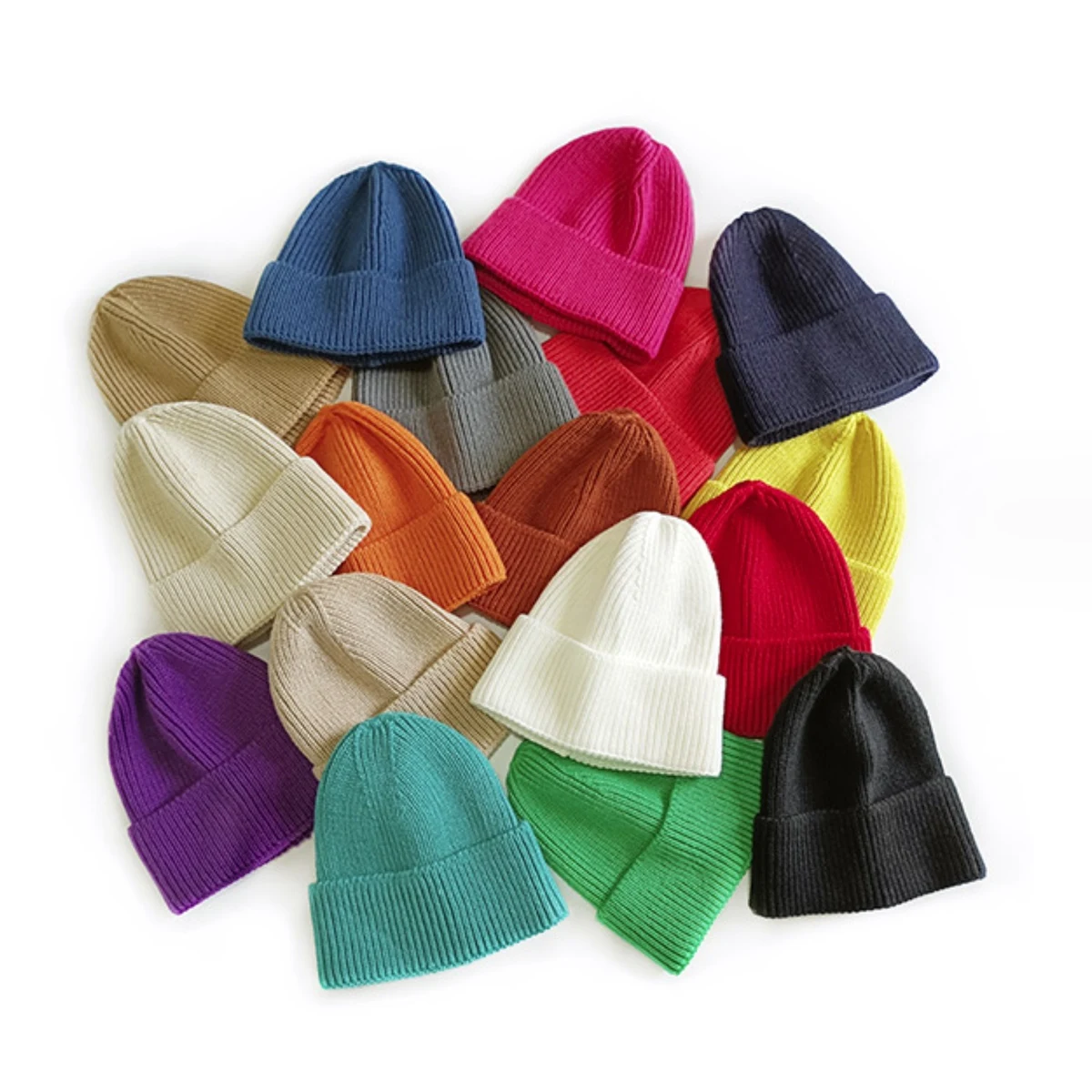 Fashion Style Solid Color Knit Beanie 1