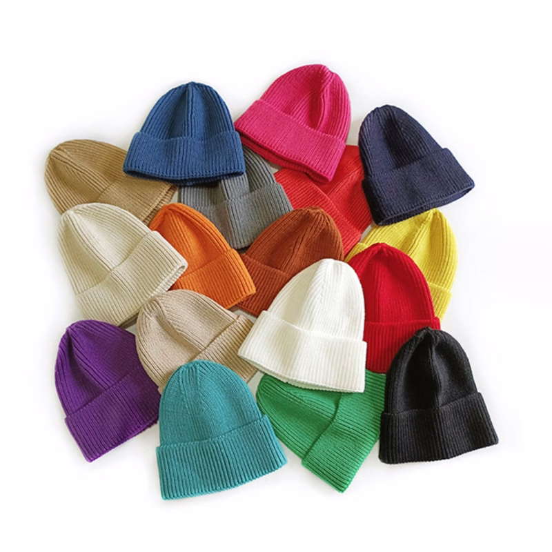 Fashion Style Solid Color Knit Beanie