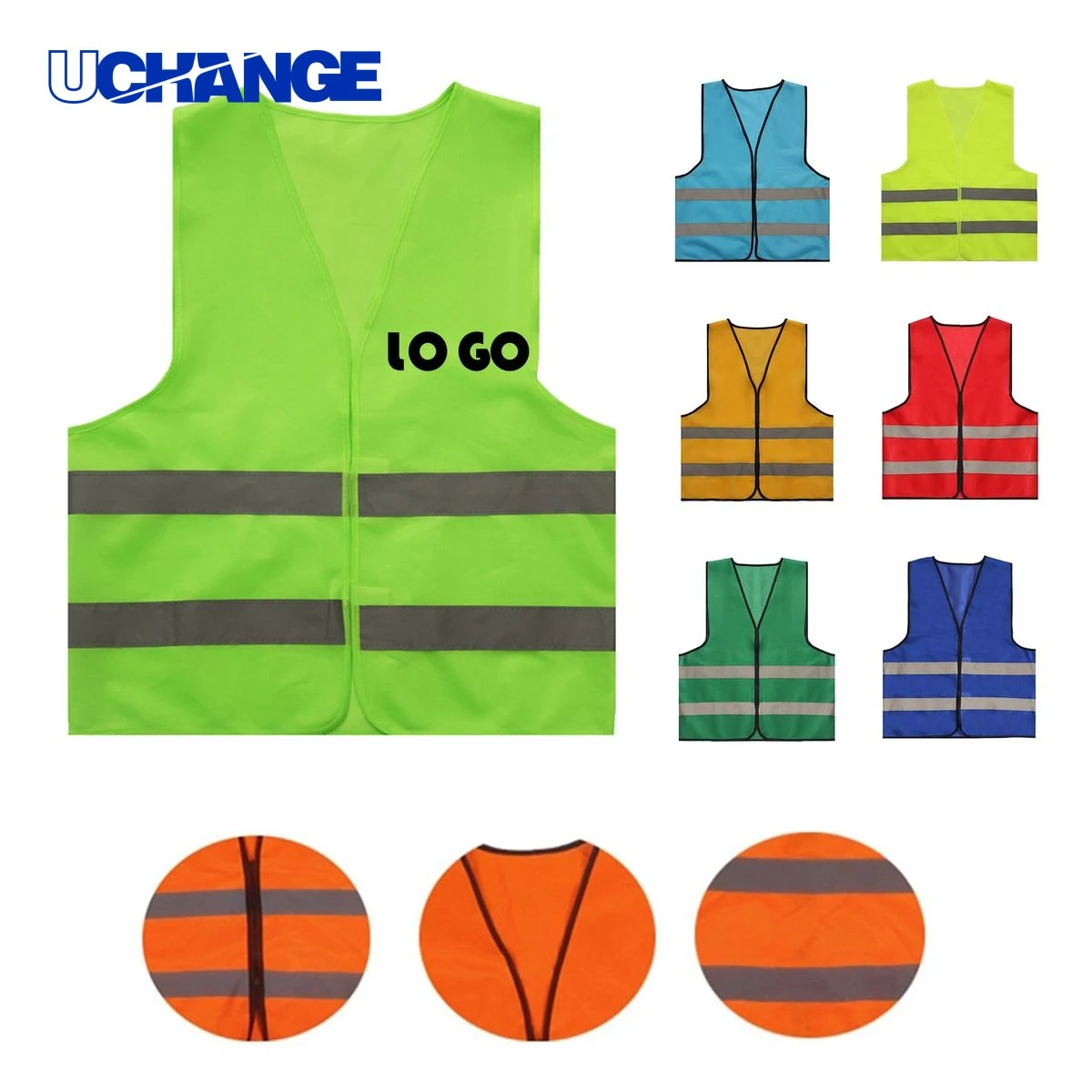 Reflective Safety Vest with Magic Tape Closure 1