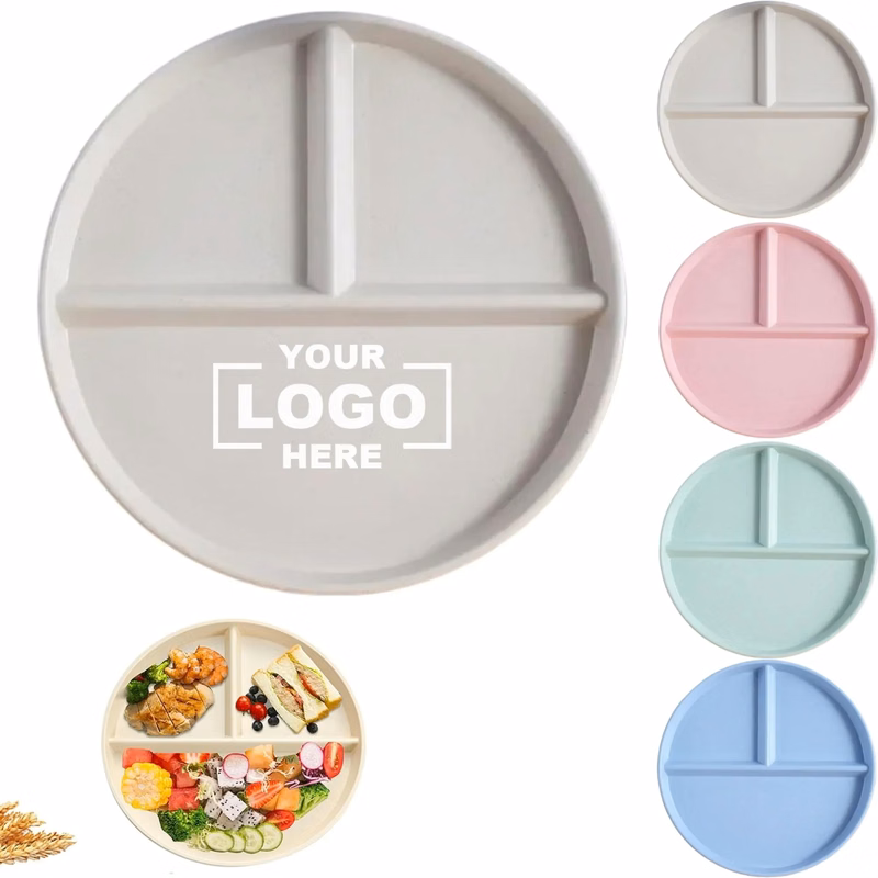 Three Compartment Fat Reduction Anti Fall Food Plate