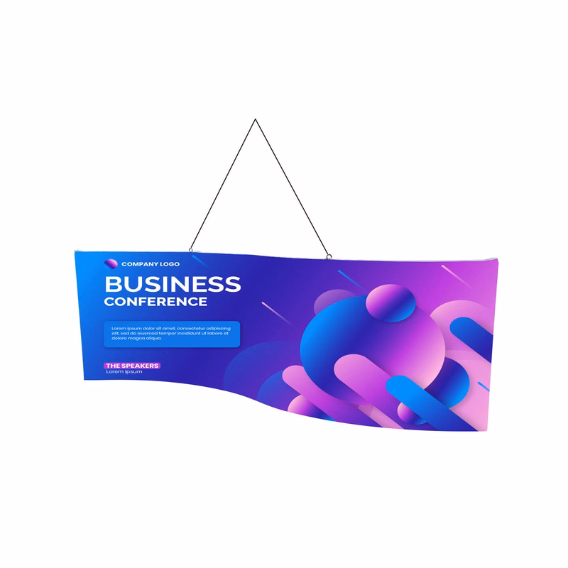 10ft S-Curved Hanging Banner Kit