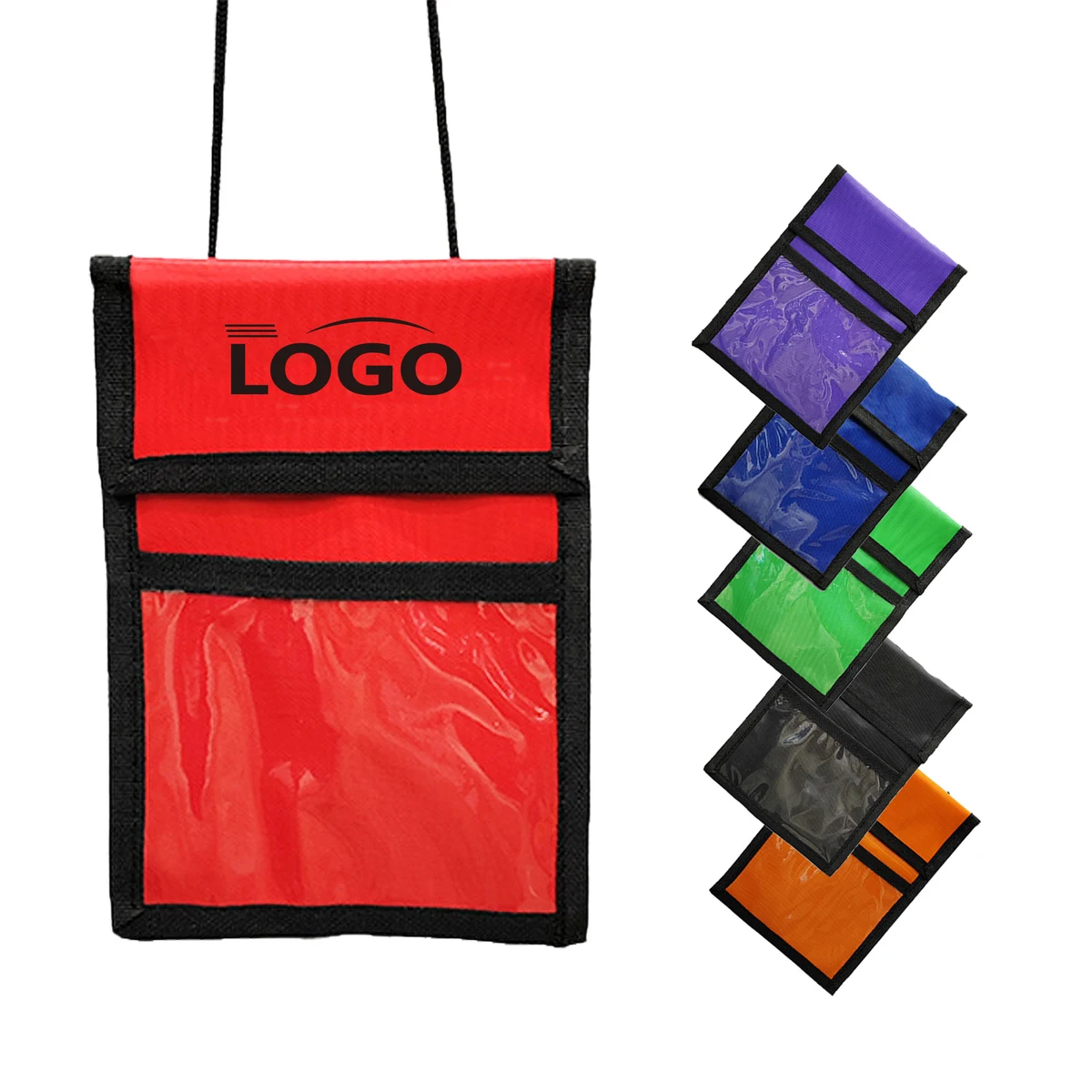 Neck Wallet Custom Branding Lanyard Badge Nylon 1