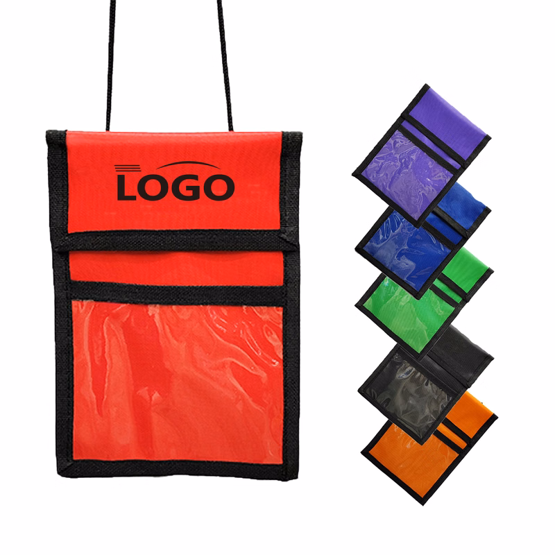 Neck Wallet Custom Branding Lanyard Badge Nylon