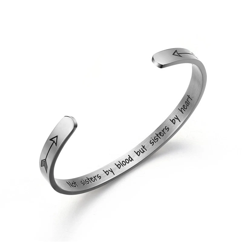 Steel Open Bracelet- Silver 1