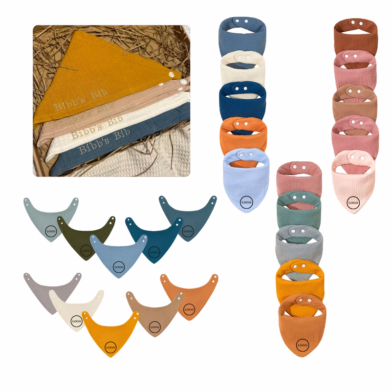 MOQ500 Pure Cotton Baby Triangular Towel