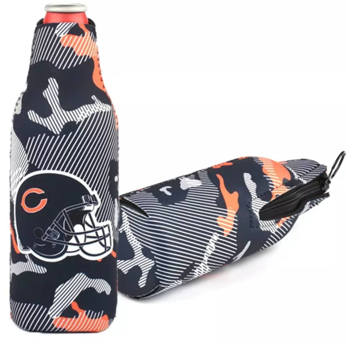 12 Oz. Neoprene Bottle Cooler w/ Binding 1