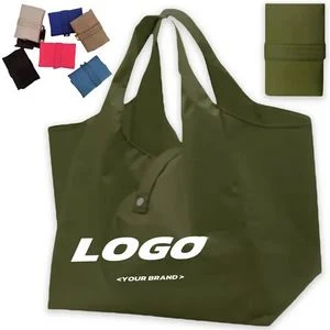 Foldable Waterproof Shopping Reusable Grocery Beach Bag, custom tote bag with logo imprint 1