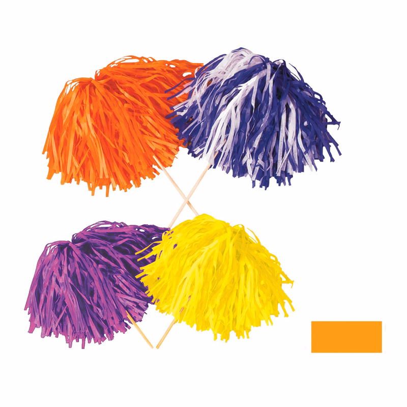Flame Resistant 320 Strand Tissue Shaker Pom Pom w/ 8" Stick