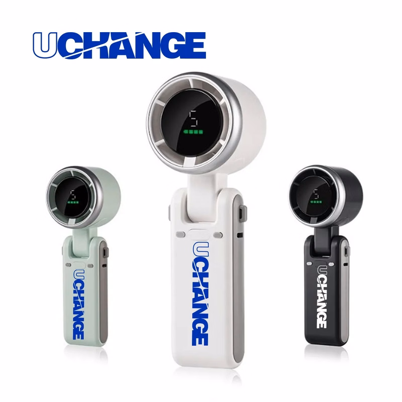 Foldable Handheld Turbine Fan USB Rechargeable