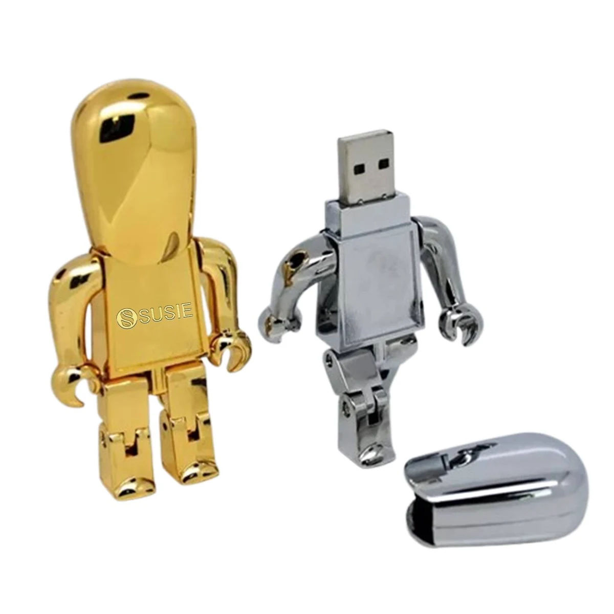 64GB Metal Robot USB Flash Drive 1