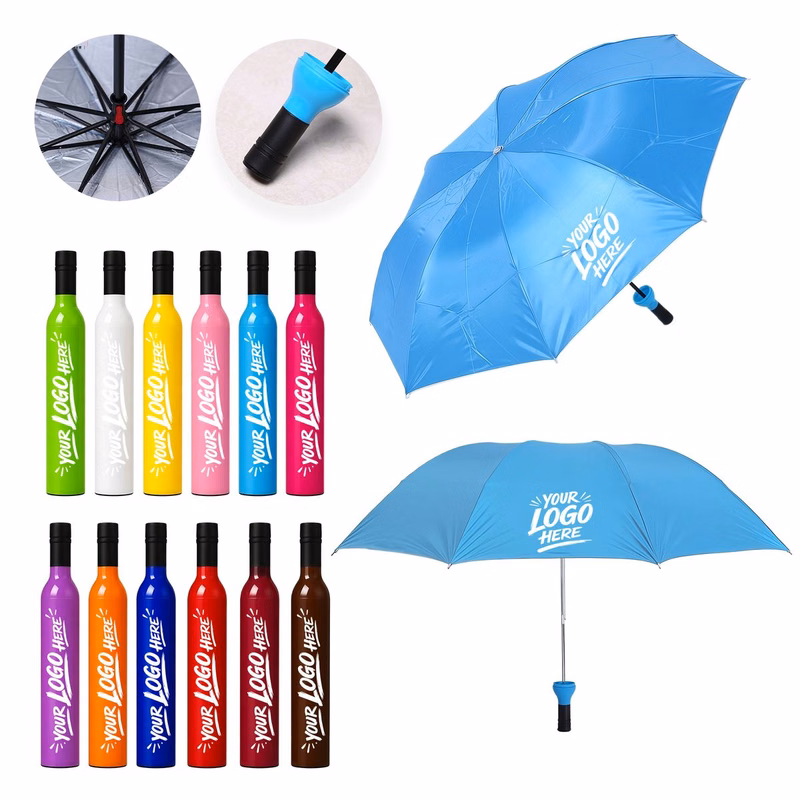 Bottle Shape Folding Umbrella UV Sun Rain Cover