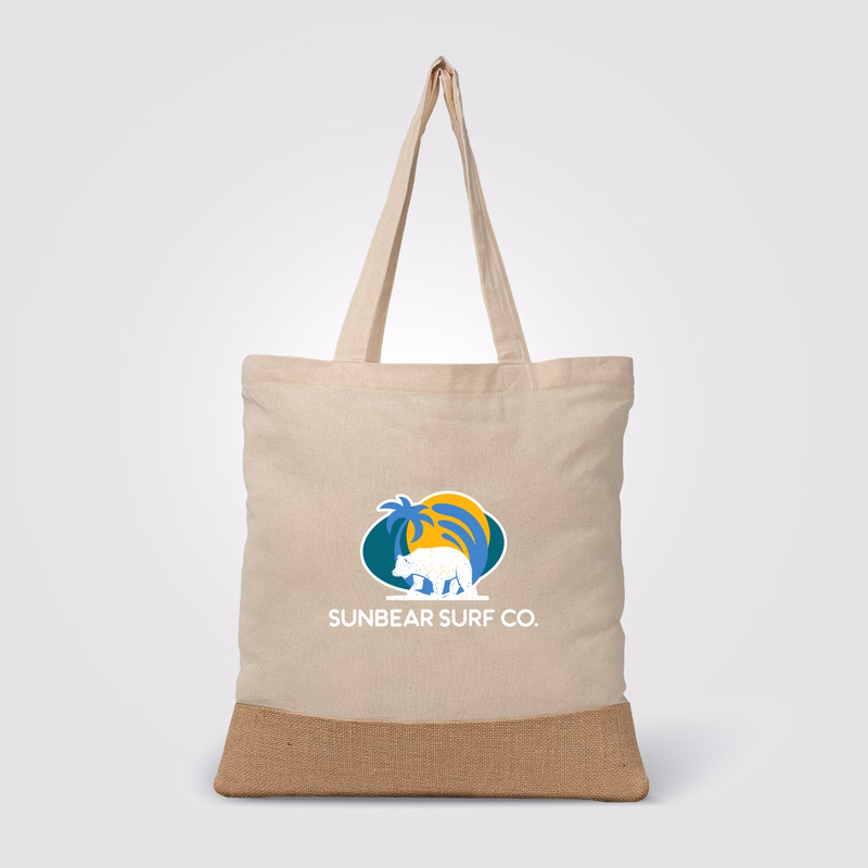 Rio™ Tote Bag - 5 oz. Recycled Cotton Blend with Jute