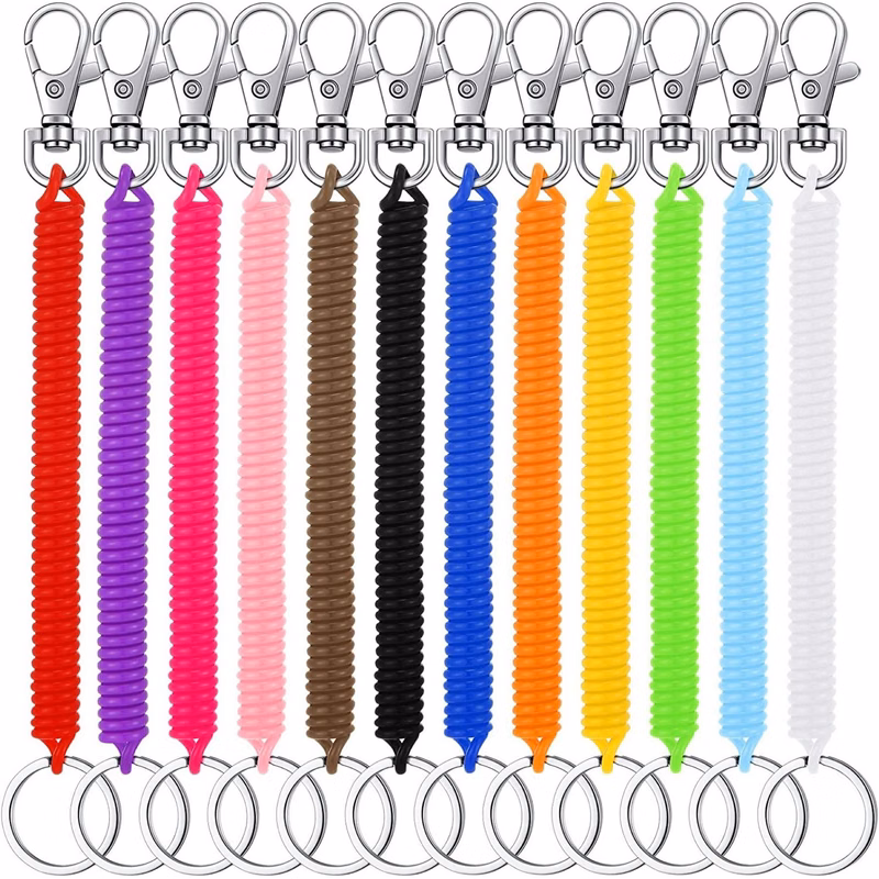 Retractable Coil Keychain With Lobster Clasp