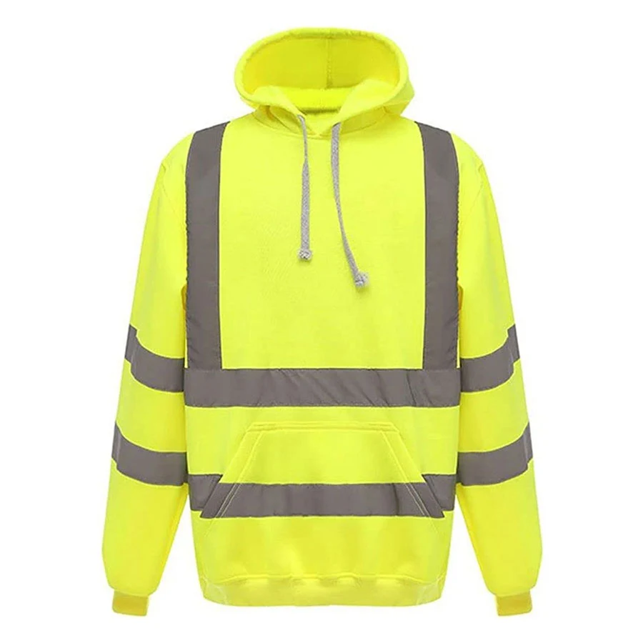 VISIPRO Reflective Safety Hoodie with Bands & Brace - 280G 1