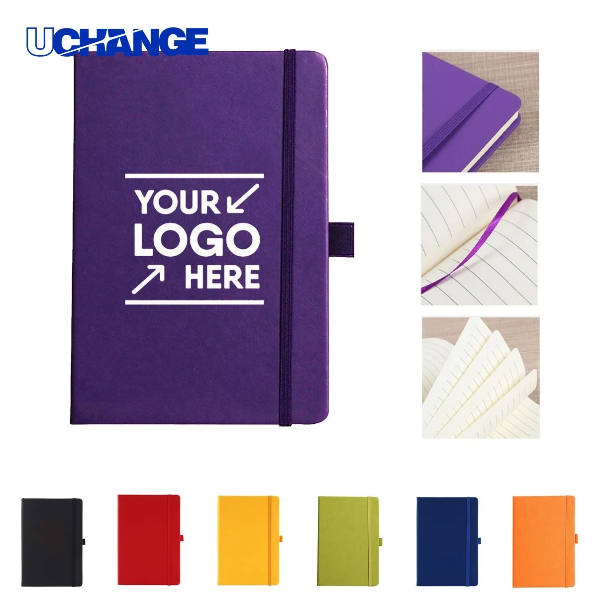 PU Business Journal with Elastic Band 1