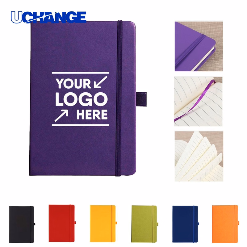 PU Business Journal with Elastic Band