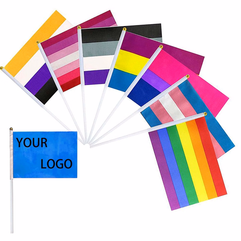 Hand Held Custom Party Flags
