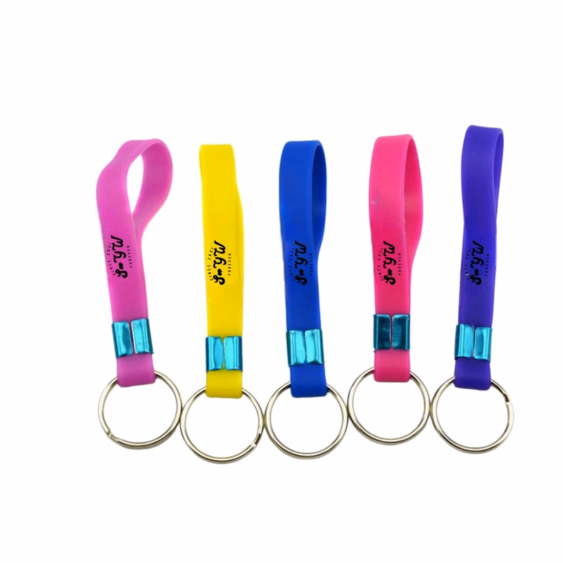 Blank Silicone Wrist Keychain Strap