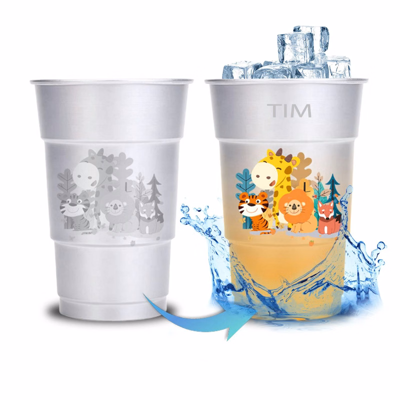 Temperature Sensitive Color-Changing Cup