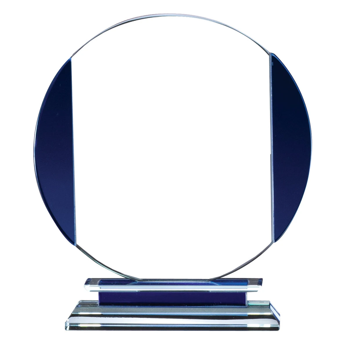 Blue Clear Glass Circle 1