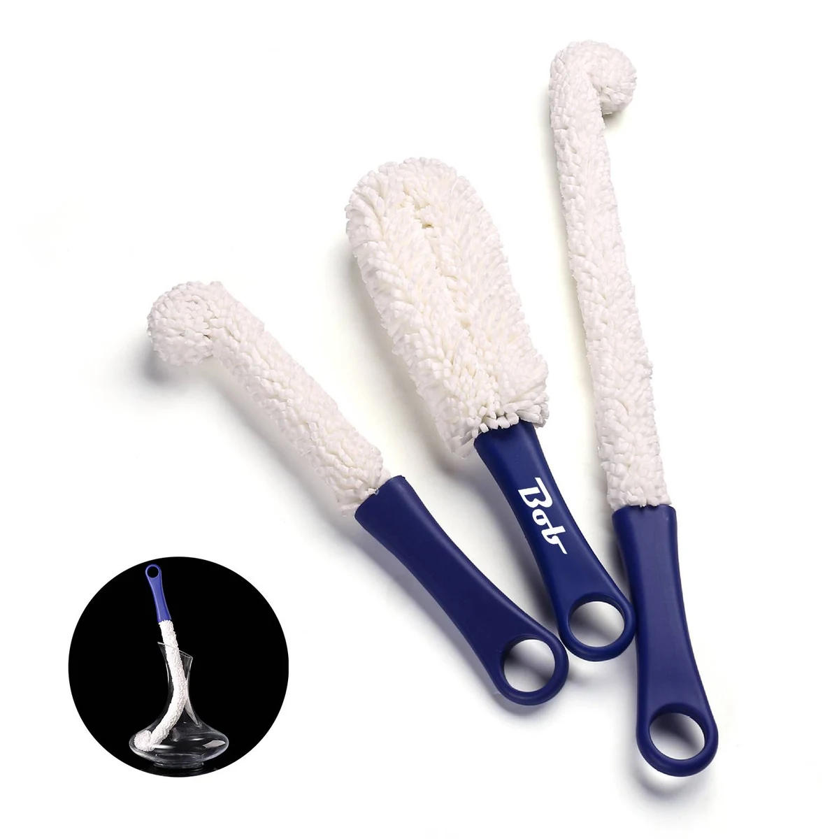 3 Pieces Decanter Cleaning Brush Flexible Bottle Scourer 1