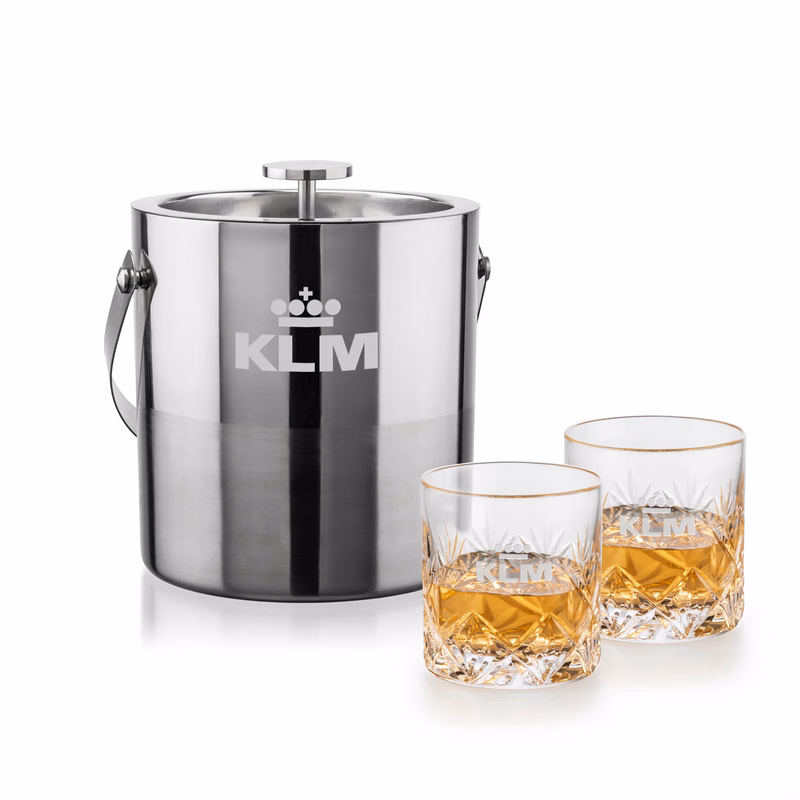 Catania Ice Bucket & Park Lane On-the-Rocks Set