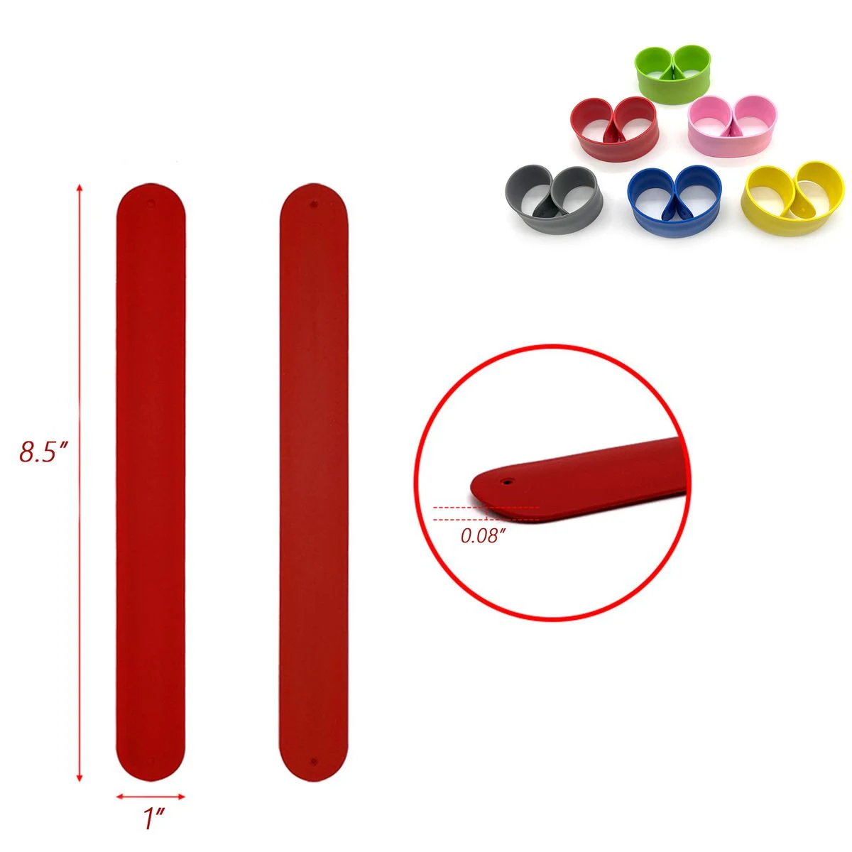 Custom Silicone Slap Bands 1