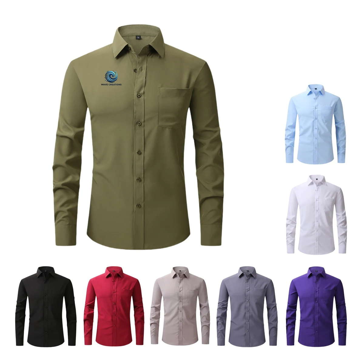 Man's Long Sleeve Dress Shirt 1