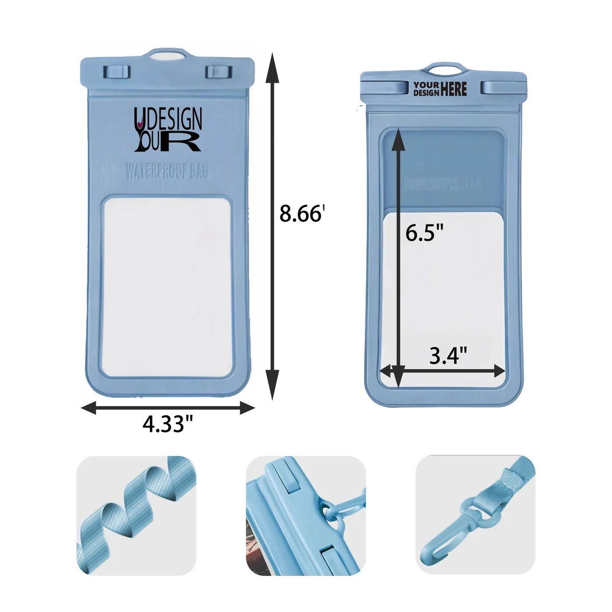 MOQ 50 PCS Lanyard Waterproof Phone Pouch 1