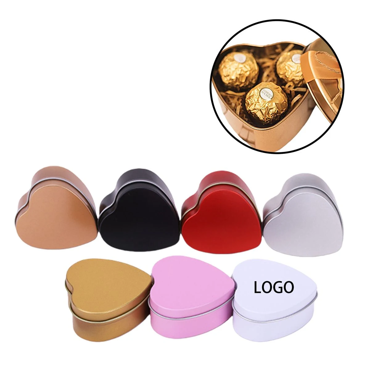 Heart-Shaped Gift Tin Box 1