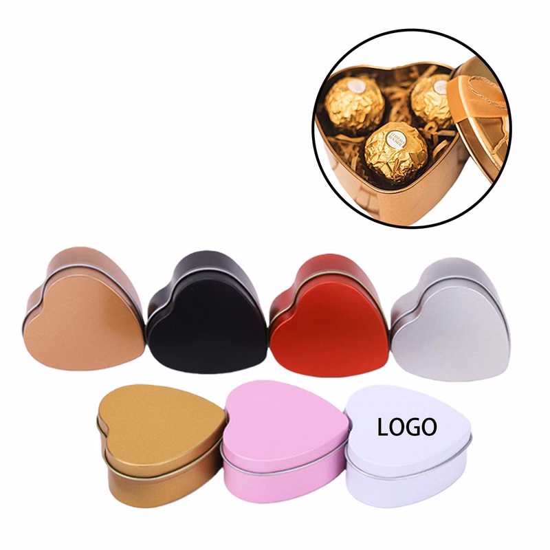 Heart-Shaped Gift Tin Box