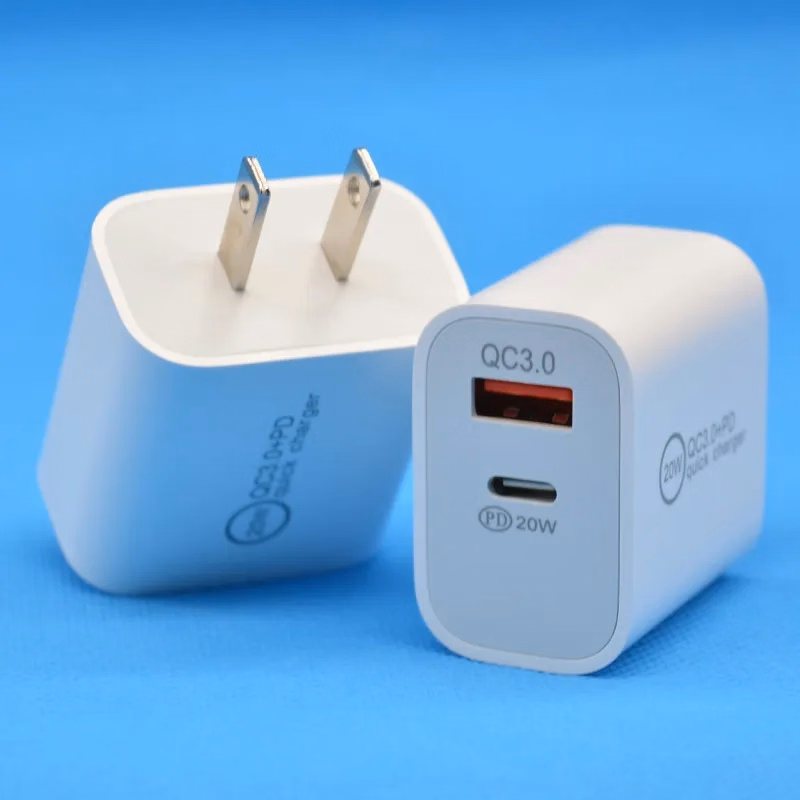 Dual Port Fast Charging QC 3.0 & PD 20W Power Adapter