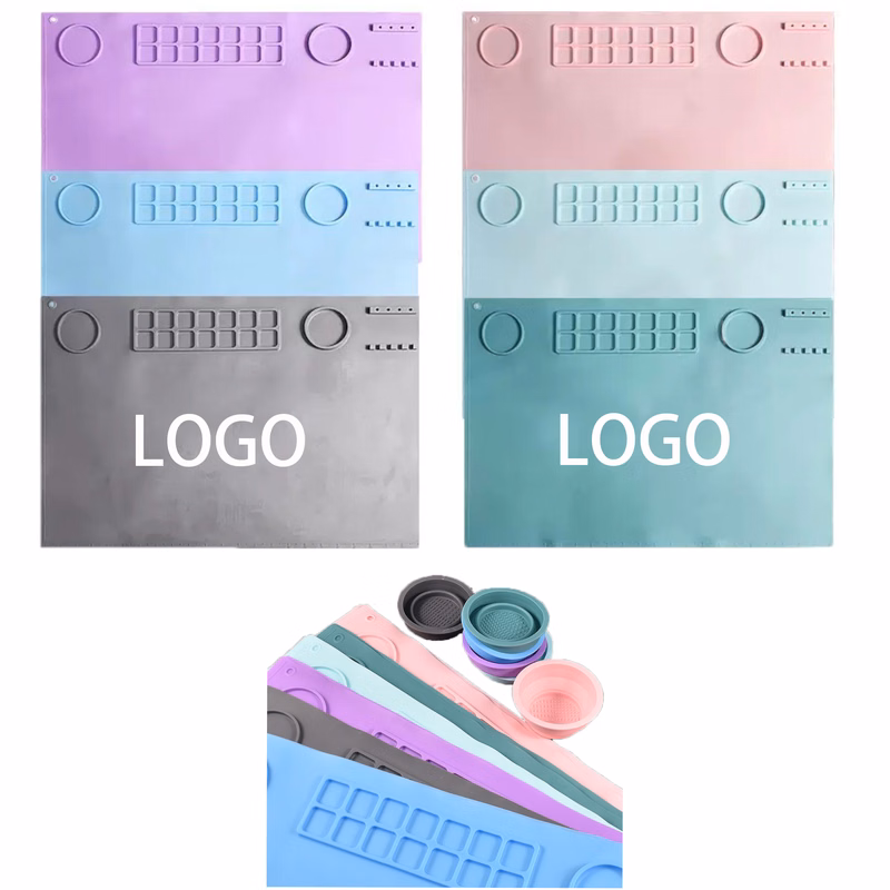 Silicone Painting Pad Palette MOQ 1pcs