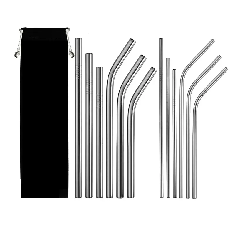 Stainless Steel Straws Straight and Bent Tubes 1