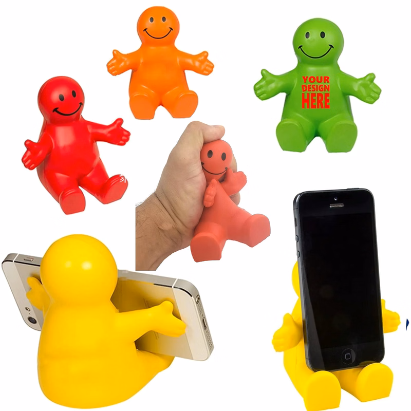 Squeezable Face Toy Stress Reliever Phone Holders