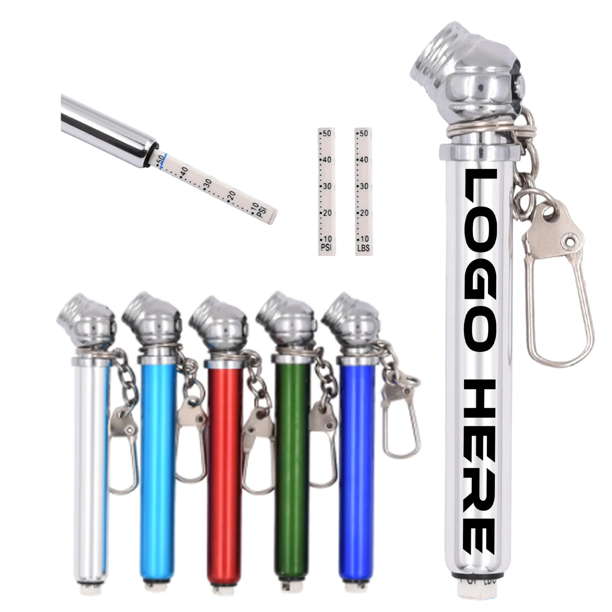 Tire Pressure Measuring Pen Keychain 1
