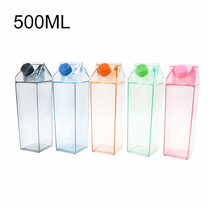 500ML Creative Rectangular MilkPlastic Cup