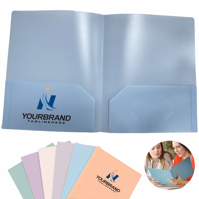 Folders With Pockets PP Plastic Office