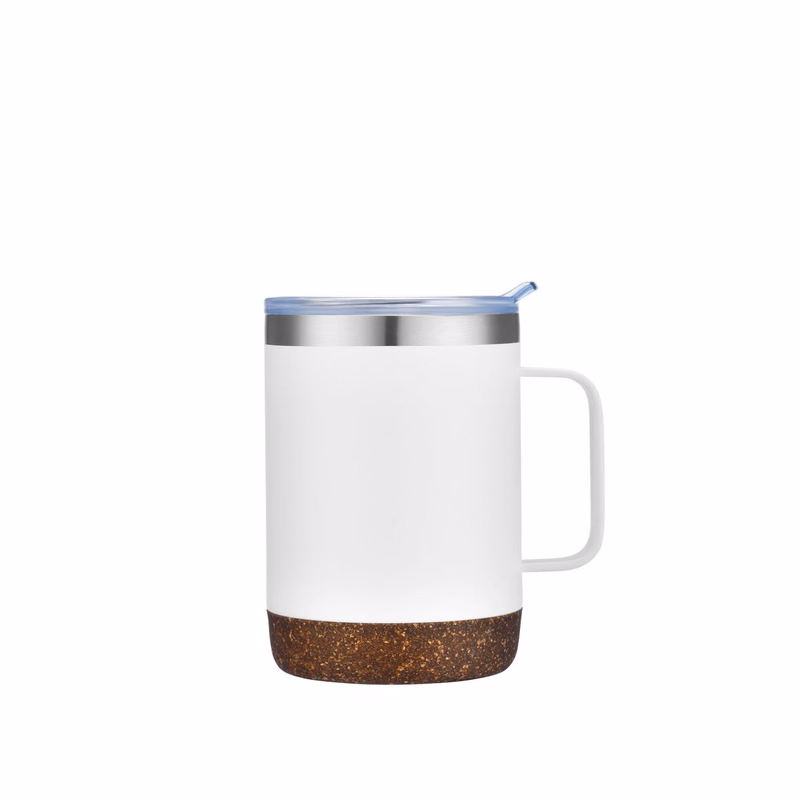 Endura 12 oz White Stainless Steel Bottle