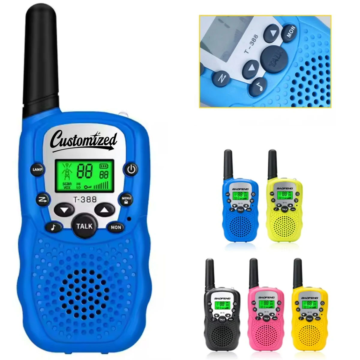 3km Kids Long-Range Toy Walkie Talkie Radio 1