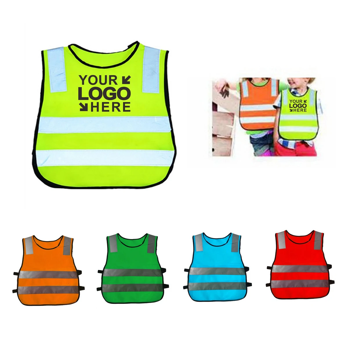 MOQ50Pcs Reflective Safty Vest for Kids 1
