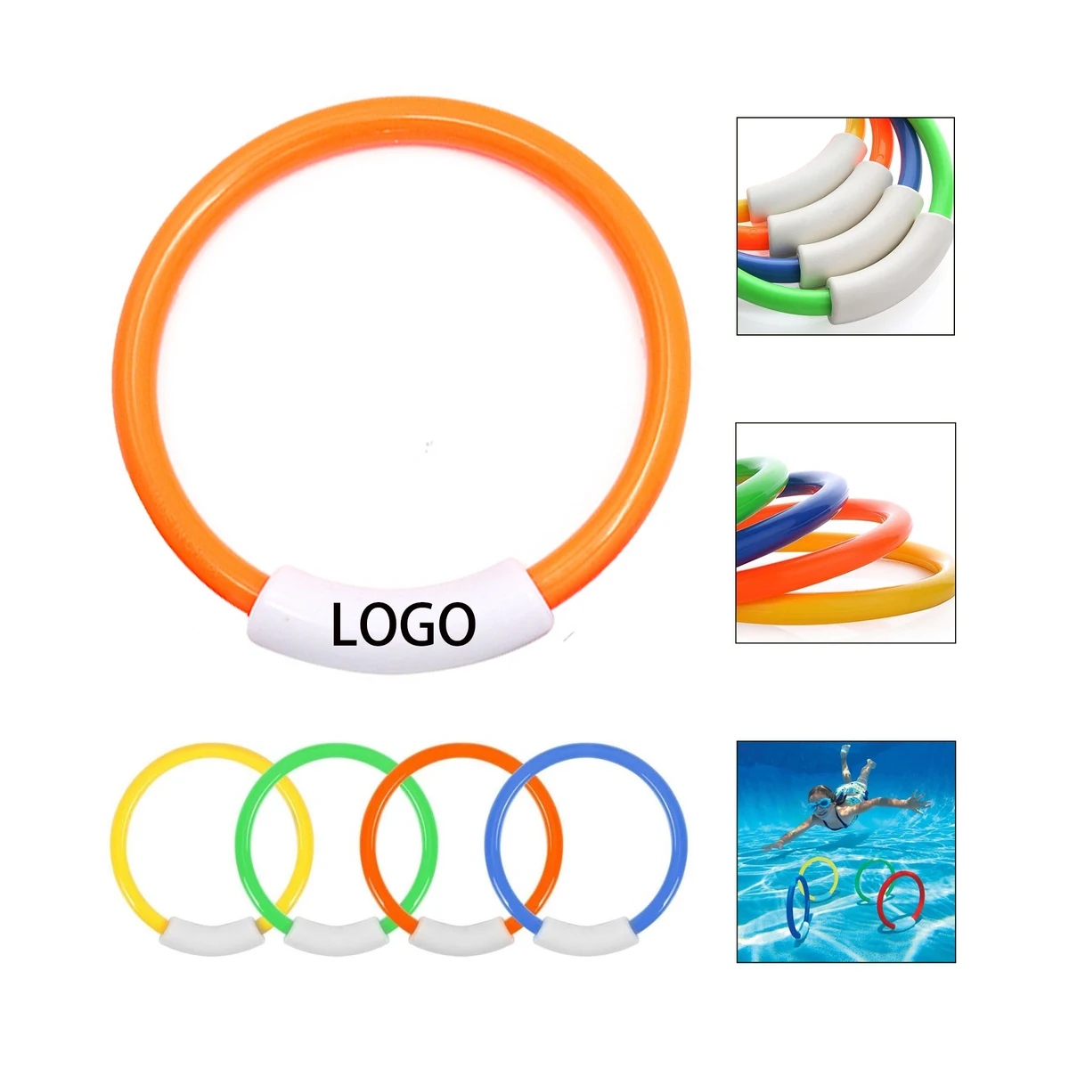 Dive Rings Underwater Swimming Pool Toy Rings 1