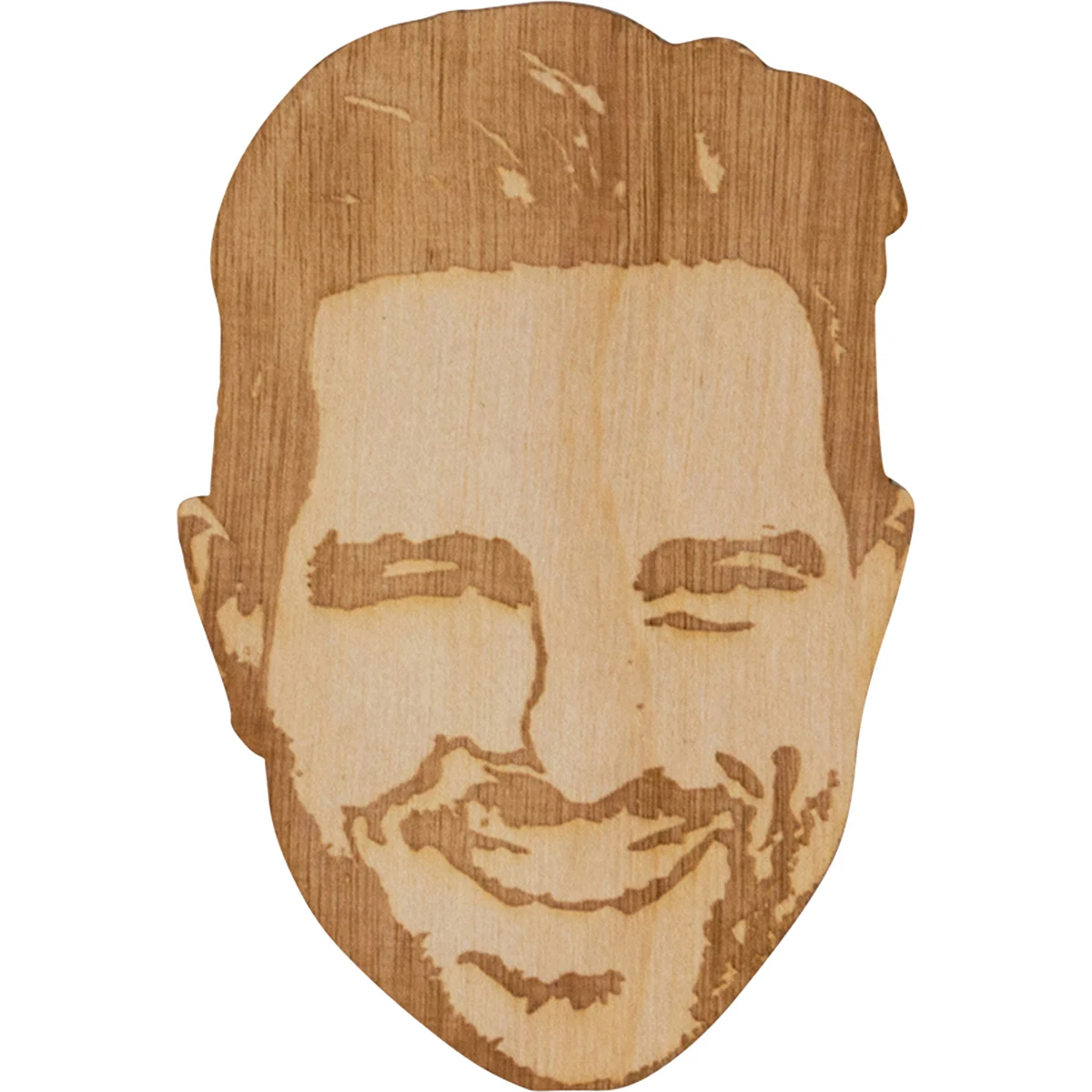 Wood Stickers: 4" W x 4" H 1