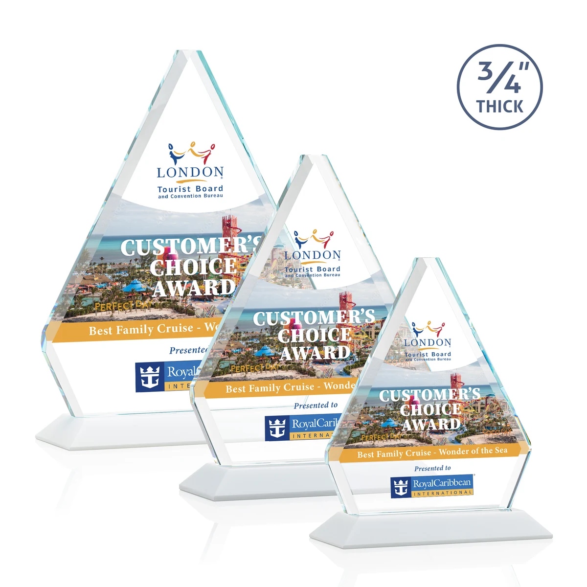 Fyreside VividPrint™ Award - White 1