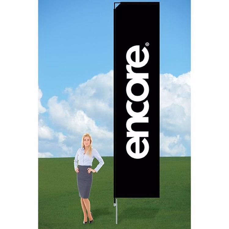11ft Customized Flag with Ground Stake-single