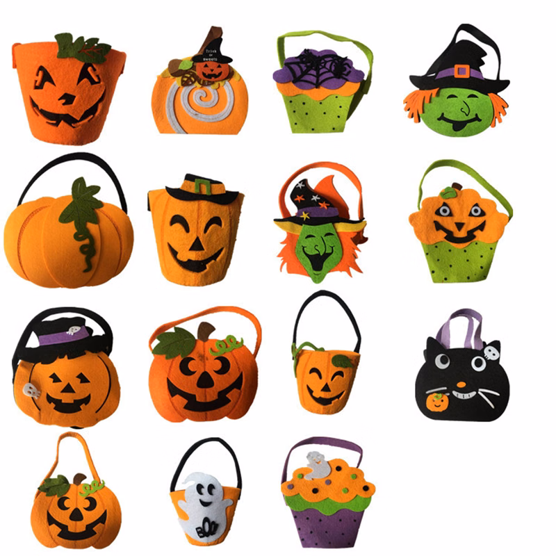 Halloween Pumpkin Trick or Treat Buckets