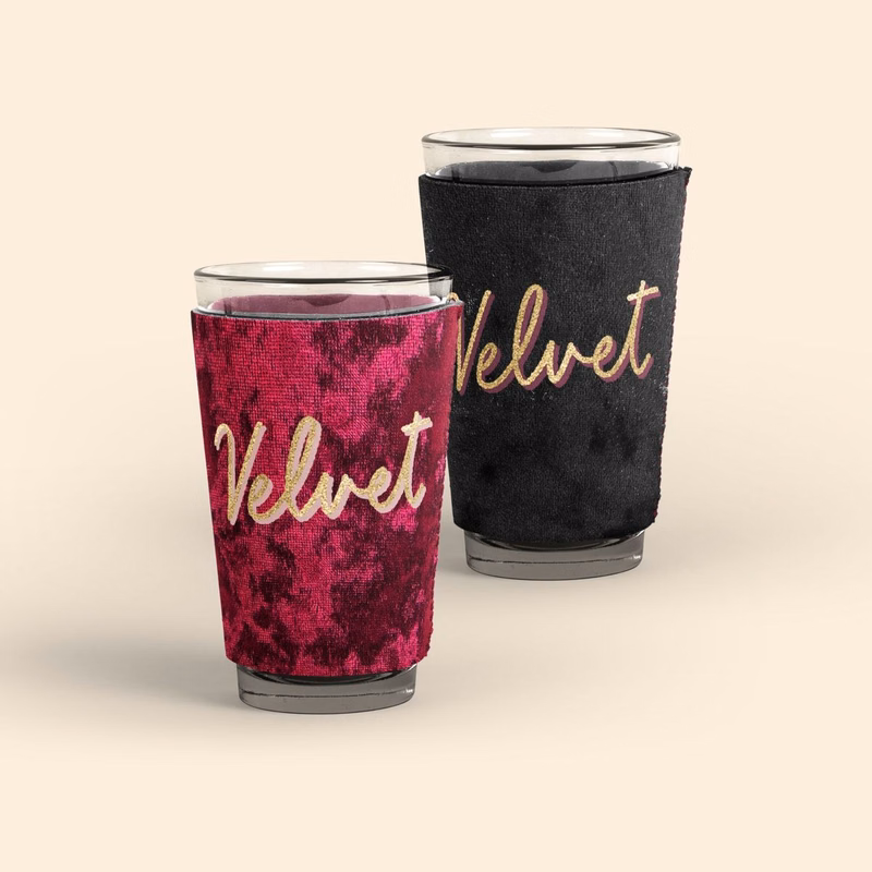 PINT GLASS SLEEVE - VELVET NEOPRENE