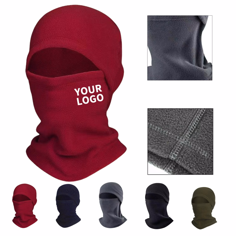 Fleece Winter Face Cover 14.2" x 11.1" Pull On Hat