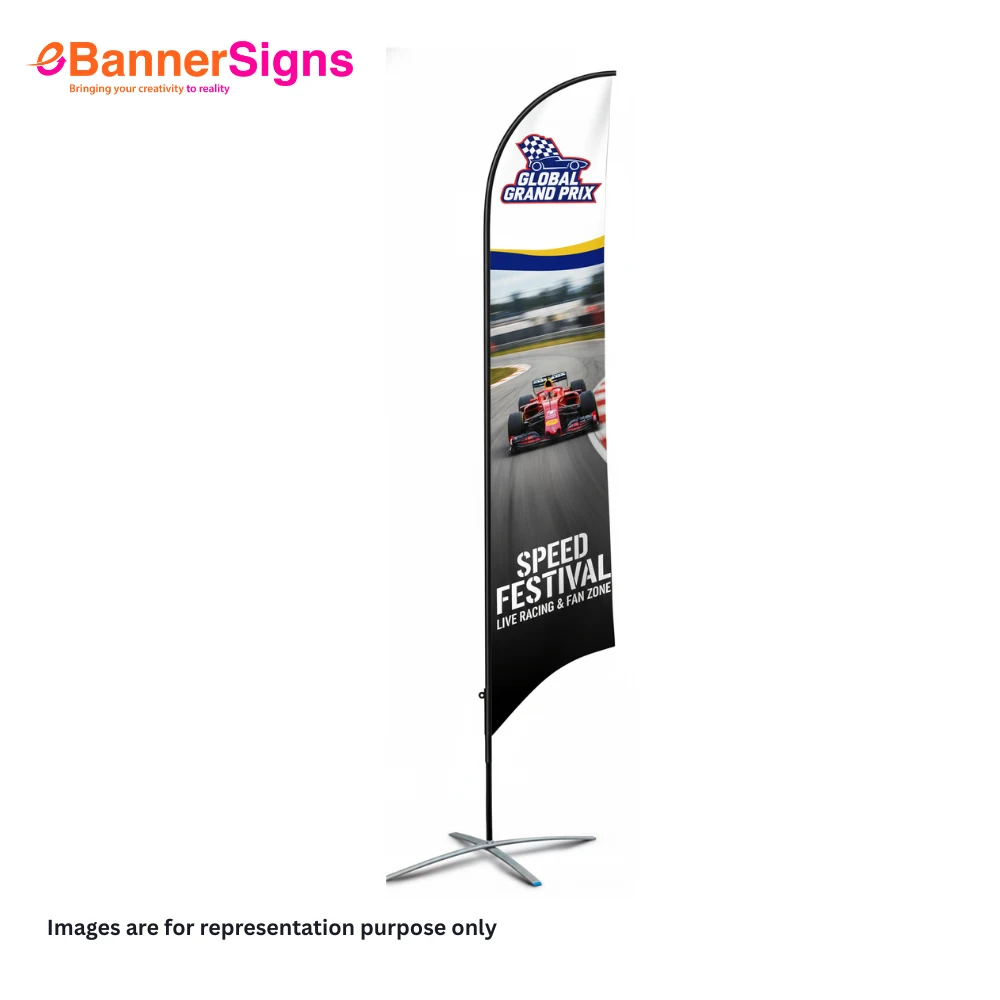 Concave Flag with Cross Base 1